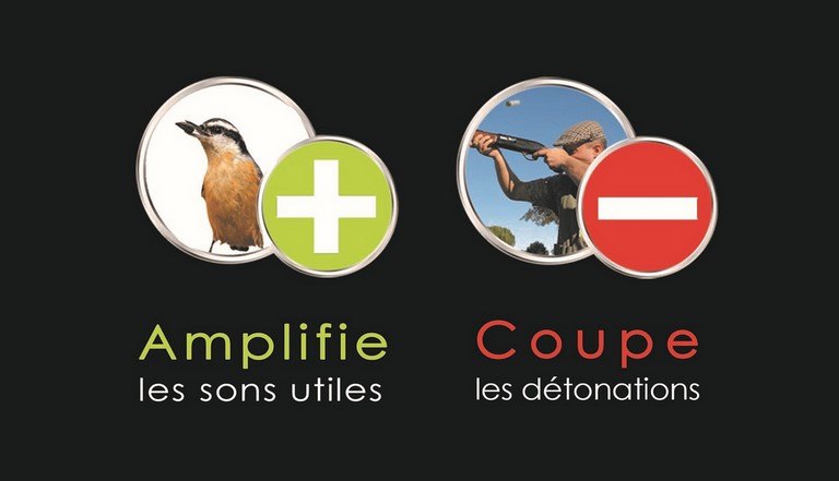 Oreillette amplifiées chasse