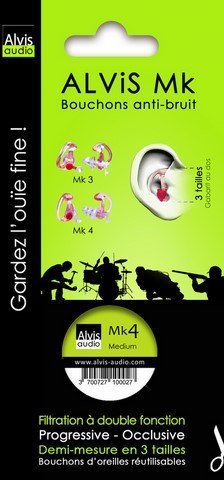 Bouchon anti-bruit ALVIS Mk3 protection auditive alvis Mk 3